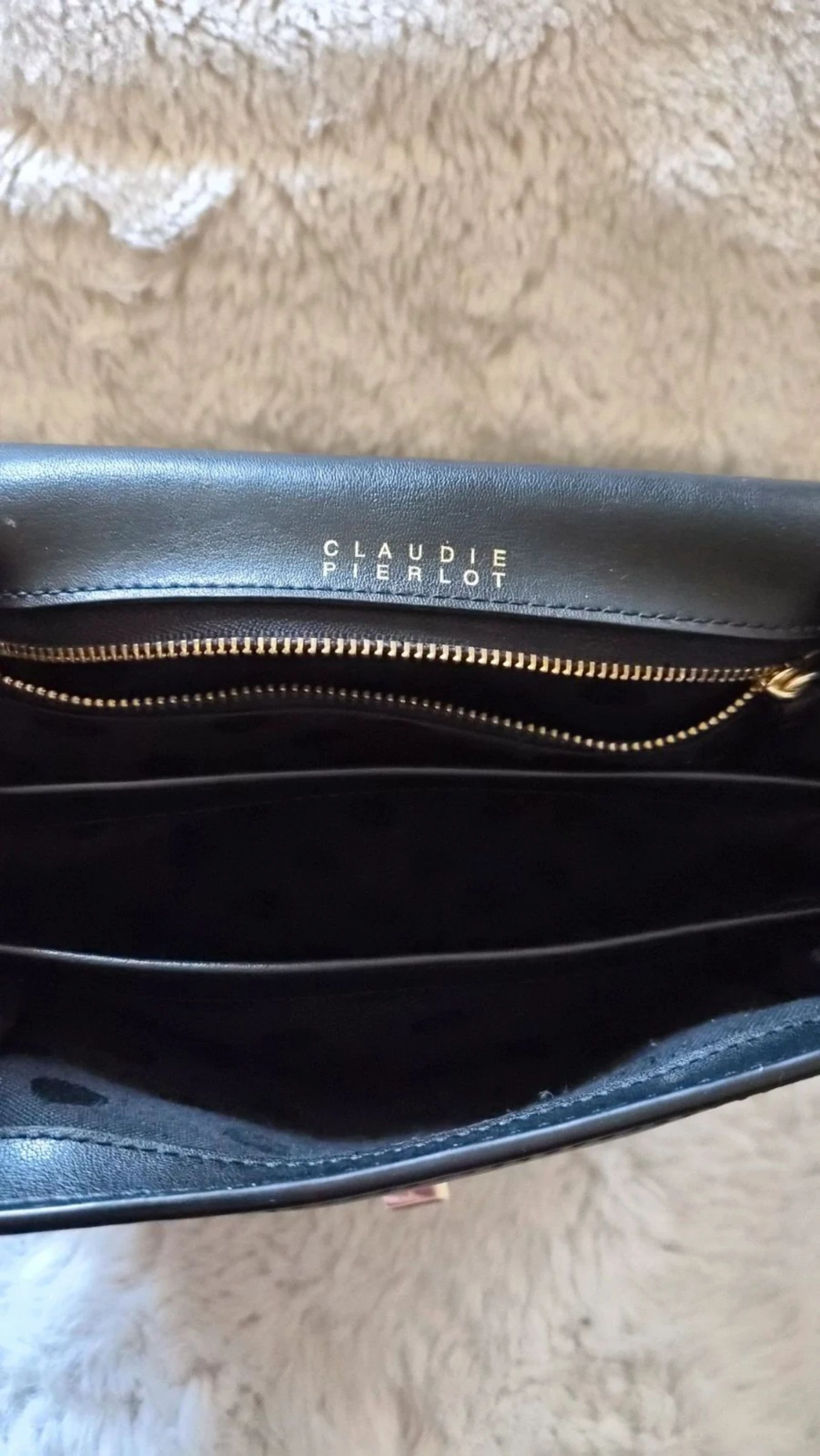 Saco Claudie Pierlot Couro e camurça preto 21x21cm TBE – photo 7